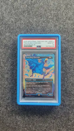 Traveling Chocobo (Borderless) (Neon Ink Blue) Final Fantasy - MTG - 1 owner - Image 1