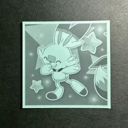 S2711 Snorlax Holo No.13 Japanese Pokemon Wafer Sticker - Image 2