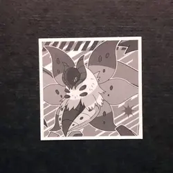 Y1904 Snorlax Holo Japanese Pokemon Wafer Sticker - Image 2