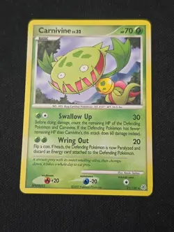 Carnivine 21/130 Diamond and Pearl Regular Pokemon TCG Light Played Condition - Image 1
