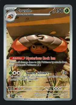 Crustle 186/182 Destined Rivals Illustration Rare Pokemon TCG - Image 1