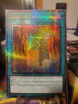 Dragon Ravine Quarter Century Secret Rare Yugioh Card RA03-EN248 1st Edition - Image 2
