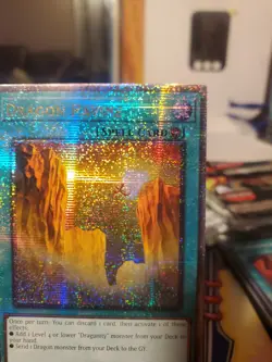 Dragon Ravine Quarter Century Secret Rare Yugioh Card RA03-EN248 1st Edition - Image 4