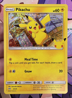 McDonald's Pikachu ✨1c Start✨ 25/25 Holo Pokemon Trading Card 2021 🌺 - Image 1