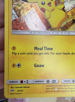 McDonald's Pikachu ✨1c Start✨ 25/25 Holo Pokemon Trading Card 2021 🌺 - Image 5