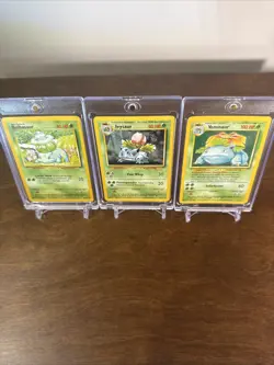 Pokemon TCG Authentic Base Set Bulbasaur, Ivysaur, Venusaur Card Lot - Image 3