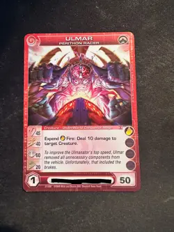 Ulmar, Perithon Racer - Alliances Unraveled - Chaotic Card - Choose Stats! - Image 1
