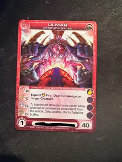Ulmar, Perithon Racer - Alliances Unraveled - Chaotic Card - Choose Stats! - Image 3
