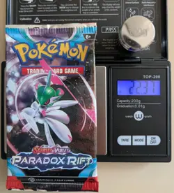 22.37g NEW/SEALED Pokemon TCG Scarlet & Violet Paradox Rift Booster Pack 10 Card - Image 1