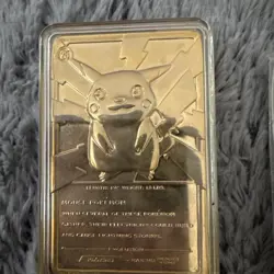 pokemon 23k gold plated trading card pikachu - Image 3