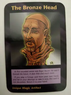 THE BRONZE HEAD : ILLUMINATI NEW WORLD ORDER LIMITED 1994 CARD GAME INWO - Image 1
