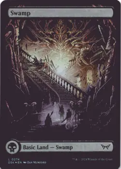 MTG Swamp (0274) - Full Art Foil NM Duskmourn: House of Horror Magic 274 - Image 1