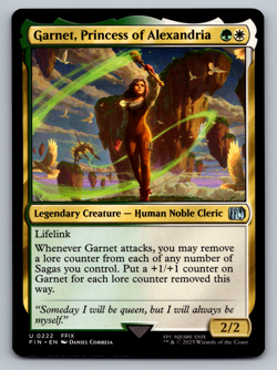 Garnet, Princess of Alexandria U 0222 - Final Fantasy MTG Magic The Gathering - Image 1