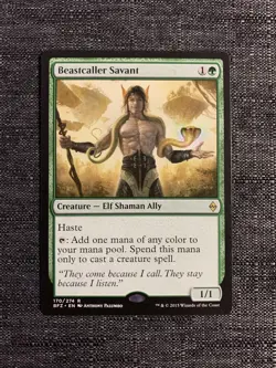 Beastcaller Savant - NM - MTG Magic The Gathering - Battle for Zendikar - Image 1