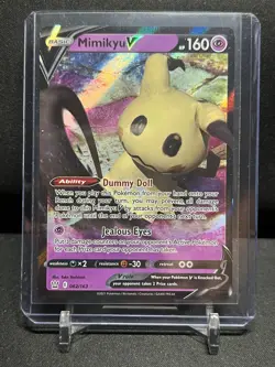 Mimikyu V 062/163 Ultra Rare Holo Pokemon 2021 Battle Styles NM - Image 1