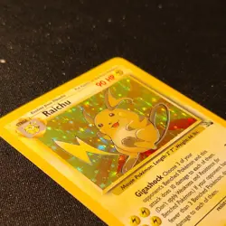 Pokemon 1999 Fossil Raichu 14/62 Unlimited English LP - Image 3
