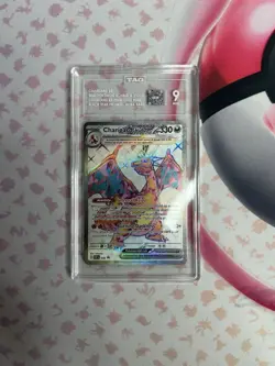 Pokemon TCG Charizard EX 56/ SV Black Star Promo TAG 9 - Image 1