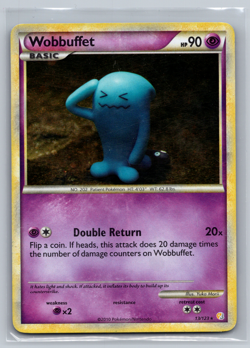 Pokemon TCG Wobbuffet 13/123 HGSS - Holo - MP - Image 1