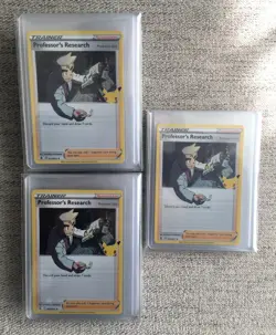 Lot of 26 - Pokemon Celebrations Professor's Research Trainer 023/025 Holo NM - Image 1