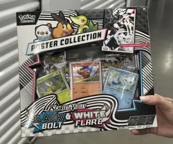Pokemon TCG SV10.5 Black Bolt & White Flare Unova Poster Collection Box Sealed - Image 1