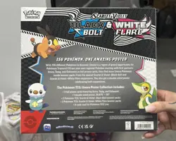 Pokemon TCG SV10.5 Black Bolt & White Flare Unova Poster Collection Box Sealed - Image 2