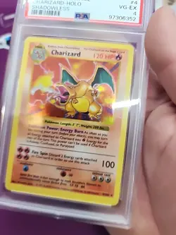 Pokemon TCG Charizard Base Shadowless 1999 PSA 4 Graded Holo Foil *CCGHouse* - Image 4