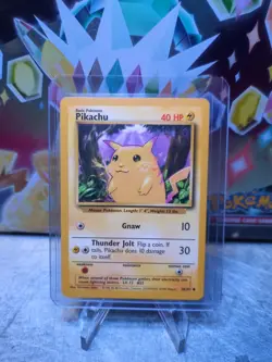 PIKACHU Base Set 58/102 Common Pokemon Card 1999- Wotc Unlimited Edition - NM - Image 1