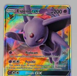 Espeon GX 61/149 Sun & Moon Base Set Holo 2017 Pokemon TCG Card LP - Image 2