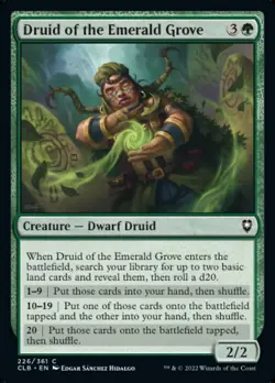 4x Druid of the Emerald Grove - *FOIL* NM - CML: Battle for Baldur's Gate - Image 1