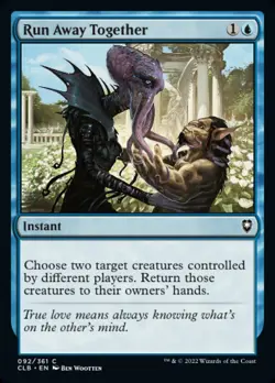 4x Run Away Together - *FOIL* NM - CML: Battle for Baldur's Gate - Image 1