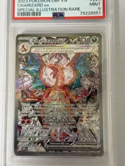 Charizard ex 2023 Pokemon Obsidian Flames PSA 9 Mint #223 Special Illustration - Image 2
