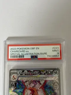 Charizard ex 2023 Pokemon Obsidian Flames PSA 9 Mint #223 Special Illustration - Image 3