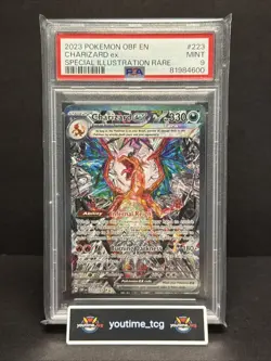 2023 Pokemon Obf En-Obsidian Flames SIR Charizard Ex #223 PSA 9 - Image 1