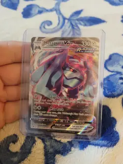 Pokemon TCG Metagross VMAX Ultra Rare Chilling Reign 113/198 NM Condition - Image 1