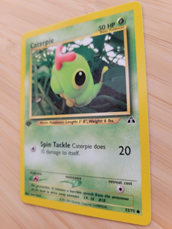 Pokemon TCG Caterpie Neo Discovery 53 Regular 1st Edition Common - Image 3