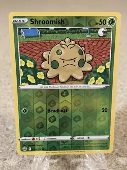 Pokemon TCG Brilliant Stars Reverse Holo Shroomish 003/172 NM/M - Image 1