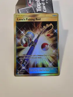 Pokemon Lana's Fishing Rod 266/236 Cosmic Eclipse Holo Secret Rare - Image 1