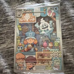 Vanillish 190/182 Pokemon TCG Holiday 2025 Snowflake Stamp Promo SEALED #B BV - Image 1