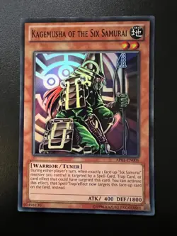 Kagemusha of the Six Samurai AP01-EN006 Super Rare Near Mint Yugioh - Image 1
