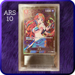 ARS 10 NAMI ONE PIECE STORAGE BOX GOLD CARD PARALLEL 2024 Japanese PSA - Image 1