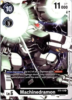 Machinedramon ST5-12 Black Rare Mega (Lv6) Digimon Card CCG - Image 1