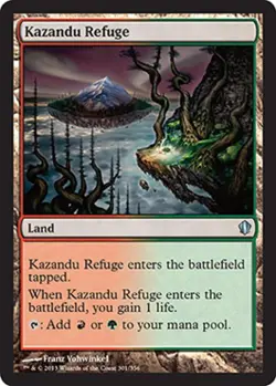 Kazandu Refuge - Light Play MTG Commander 2013 Edition - Image 1