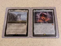 Palantir Of Orthanc & Minas Tirith LOTR mtg Cards. See Pic Of Palantir - Image 1