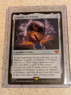 Palantir Of Orthanc & Minas Tirith LOTR mtg Cards. See Pic Of Palantir - Image 2