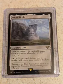 Palantir Of Orthanc & Minas Tirith LOTR mtg Cards. See Pic Of Palantir - Image 3