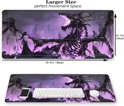 MTG Playmat - 24 x 14 Inch Trading Card Game Zombie Dragon With Zones5 - Image 2