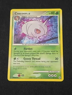 Cascoon 44/130 Diamond and Pearl Regular Pokemon TCG Light Played Condition - Image 1