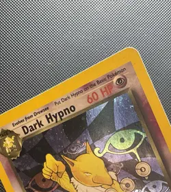 Dark Hypno 9/82 Holo Team Rocket Pokemon Card Unlimited Rare WOTC LP WITH SWIRL - Image 3