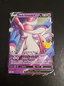 Dark Sylveon V - SWSH134 - Black Star Ultra Rare Promo 25th - Pokemon Card - NM - Image 1