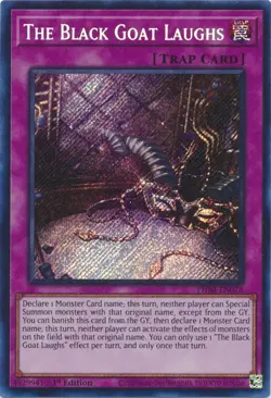 Yugioh! The Bblac Goat Laughs PHNI-EN078 Near Mint 1st Edition - Secret Rare - Image 1
